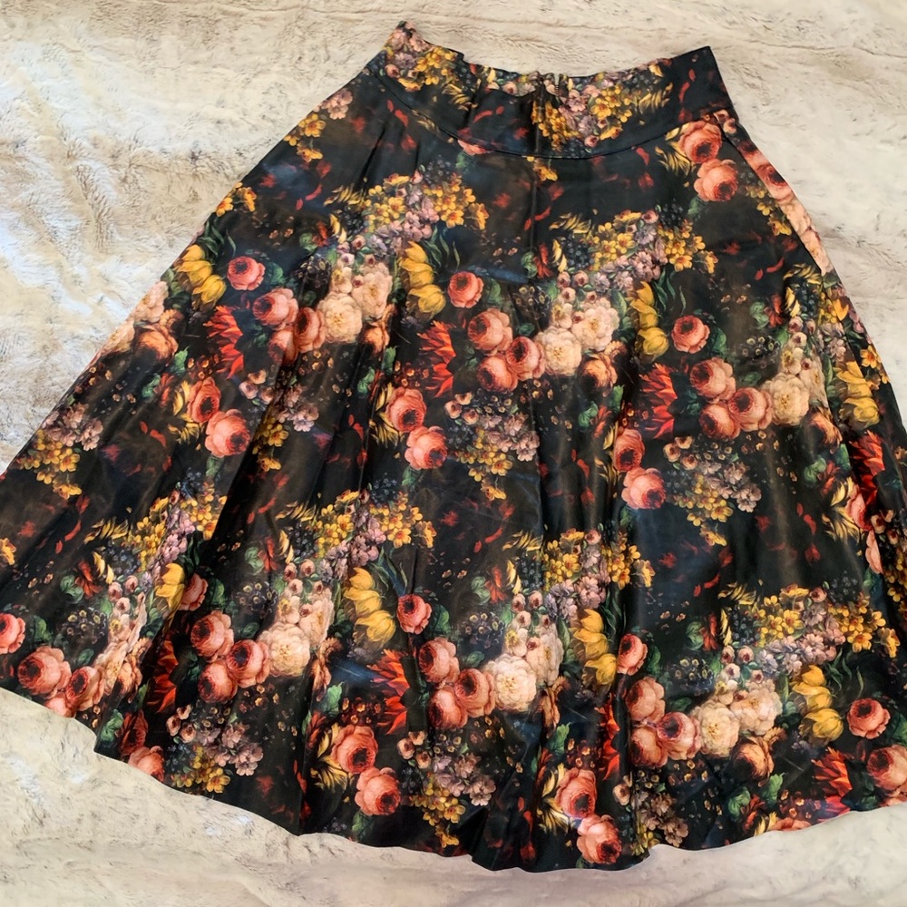 Floral Midi Skirt